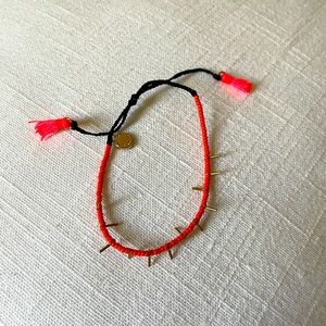 Pura Vida spiked orange bracelet